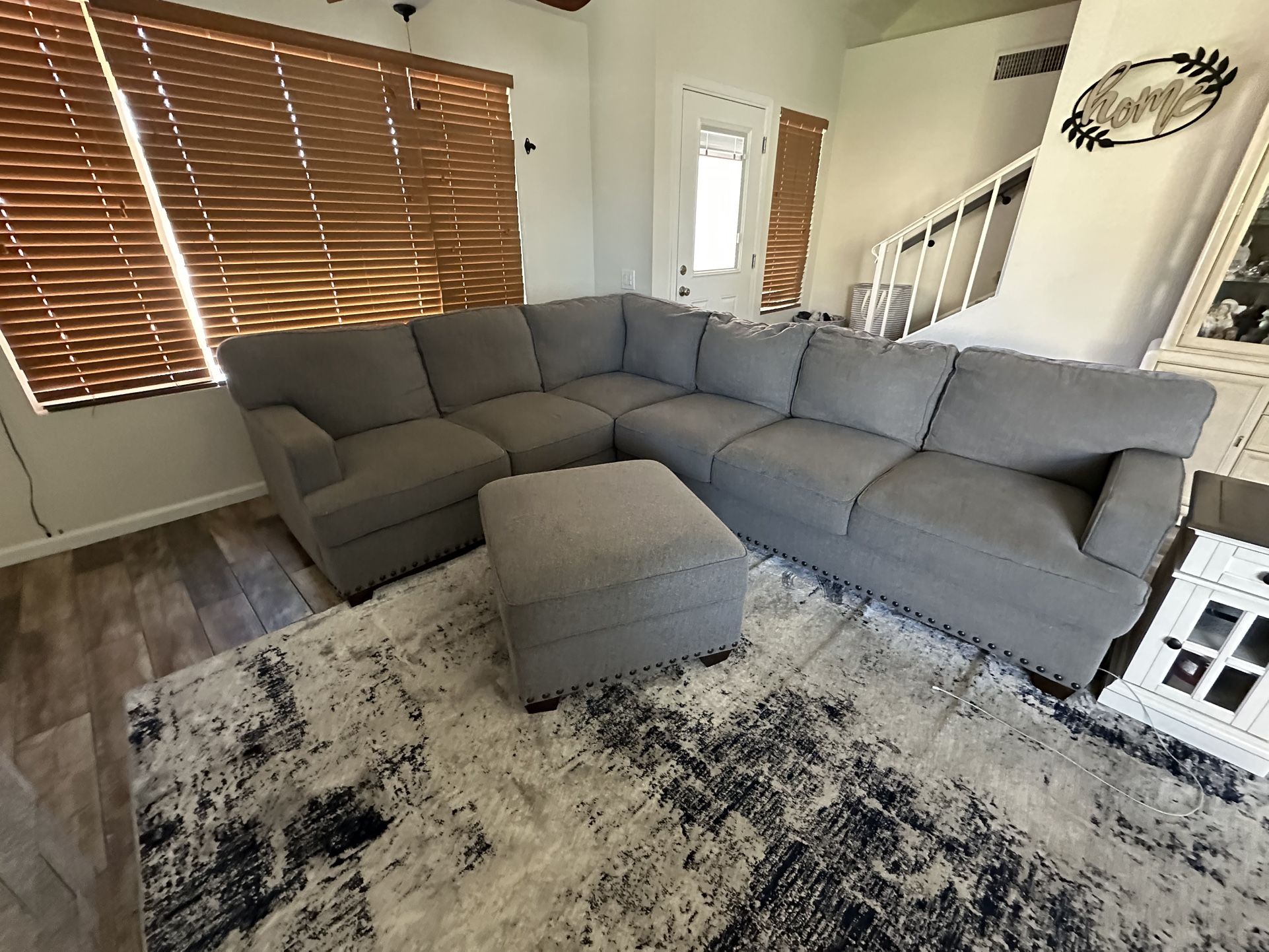 Costco Gray Sectional With Ottoman