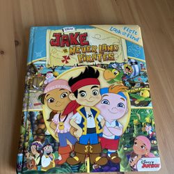 Jumbo My First Look And Find Jake and the Neverland Pirates Hardcover Boardbook Picture Book Kids Disney