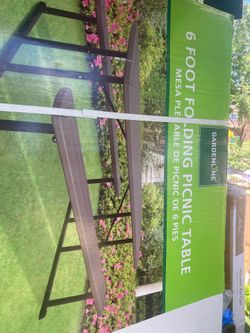 New Large Backyard Picnic Table with benches, heavy duty