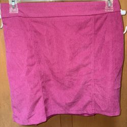 Sincerely Jules Pink Corduroy Skirt Size Large NWT 