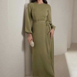 New women’s maxi dress Islamic abayah modest Muslim clothing one size Ramadan Eid clothes