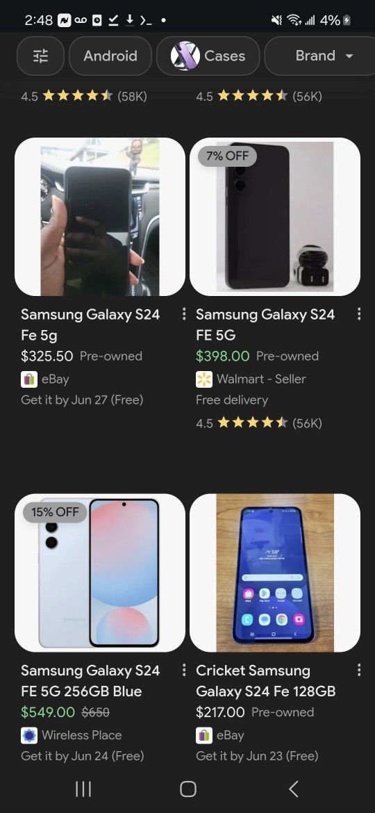 S 24 FE 5g T-Mobile Locked