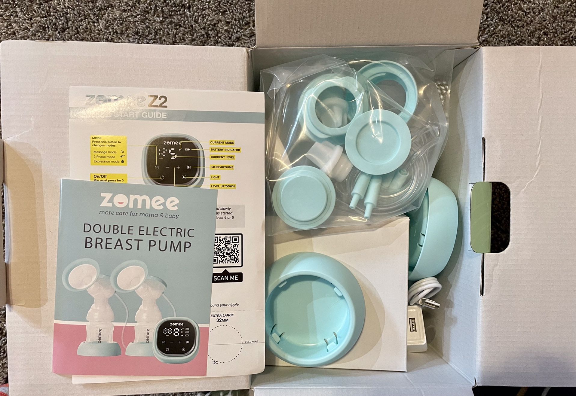 Zomee Z2 Smart Double Electric Breast Pump