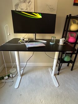 IKEA BEKANT adjustable height sit/stand desk - $200