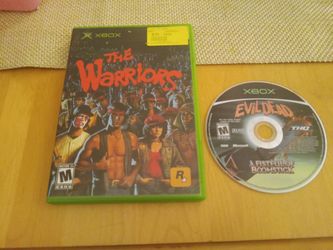 XBox The Warriors and Evil Dead A Fistful Of Boomstick