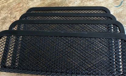 Black mesh desk organizer