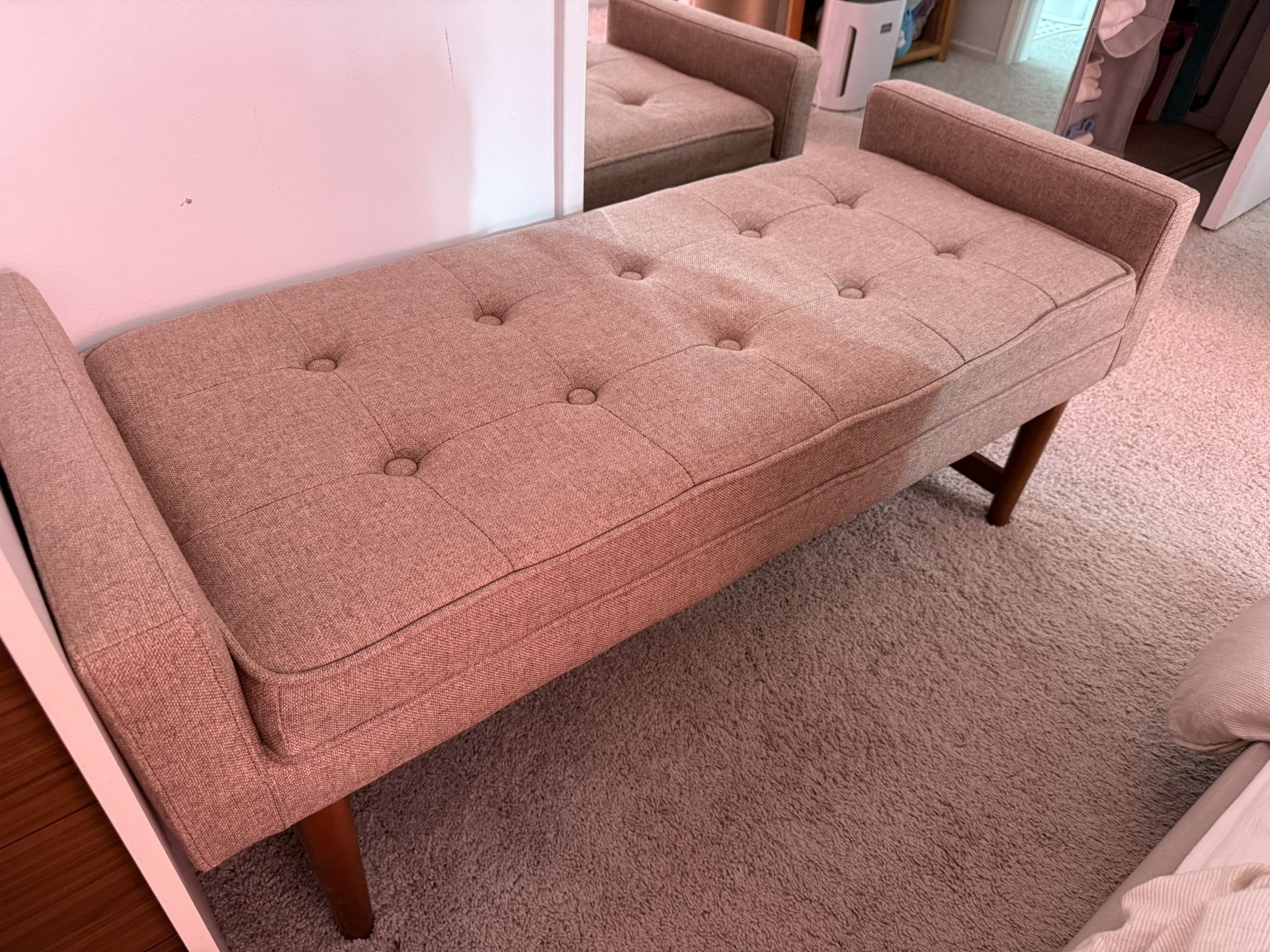 Beautiful Fabric Bench