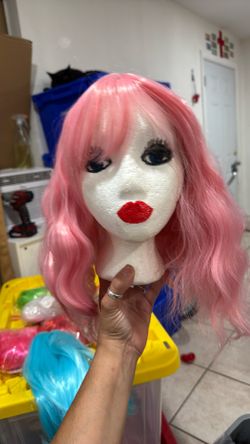 MEDIUM PINK WIG 