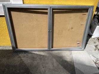 Office Peg Board With Glass Doors