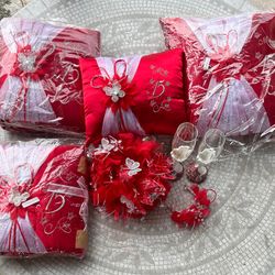 Red Quinceañera Set