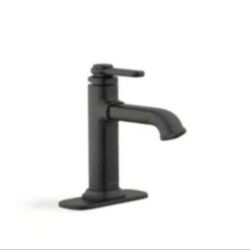 KOHLER Numista Single Hole Single-Handle Bathroom Faucet in Matte Black