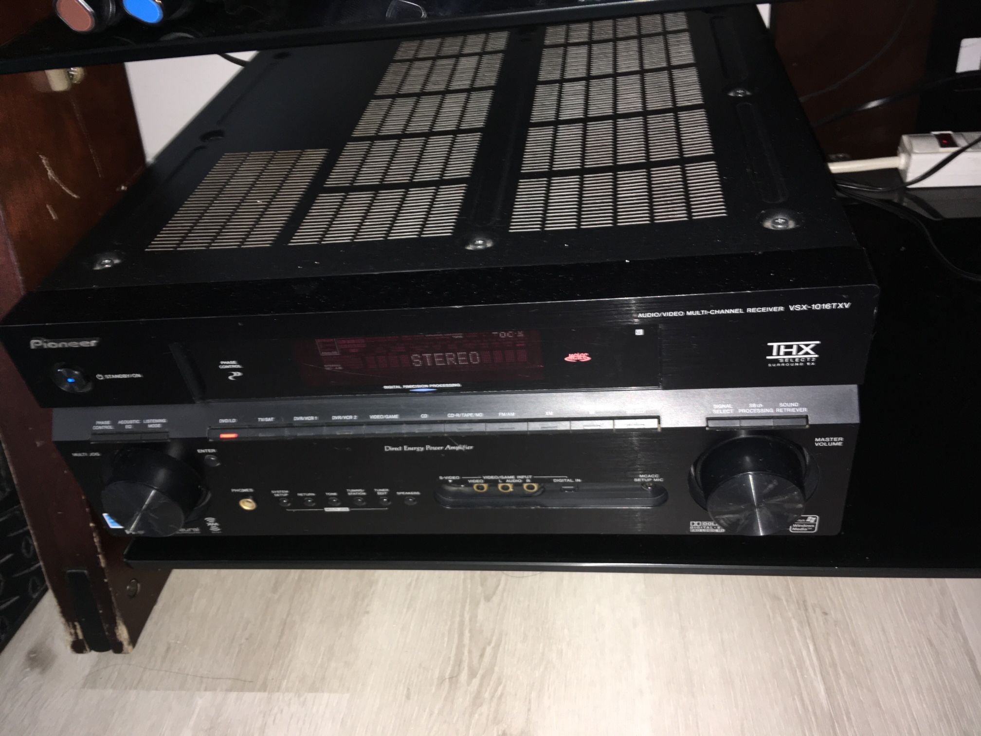 PIONEER RECEIVER AMPLIFIER WITH 2-SPEAKERS & SUBWOOFER