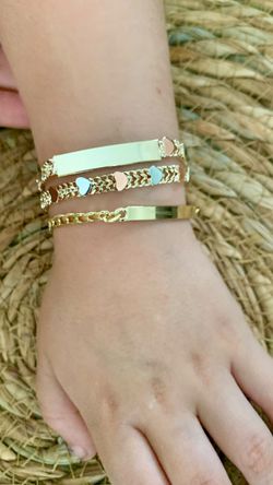Esclavas para niños Oro Laminado Gf 18k