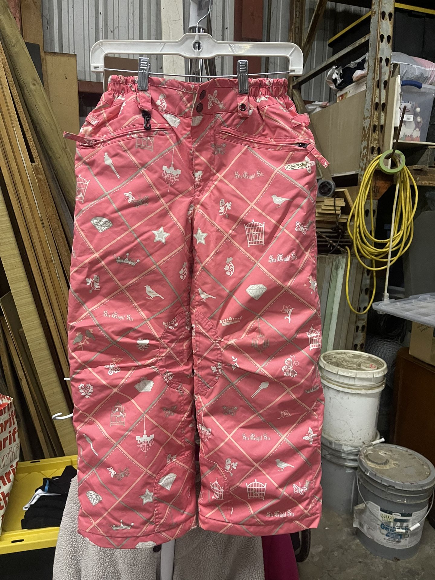 Girls Snowboard Pants, Sz Small