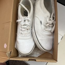 Mens White Vans Size 9