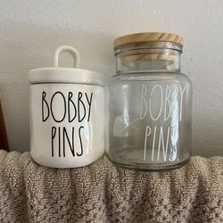 Rae Dunn Bobby Pins Containers 