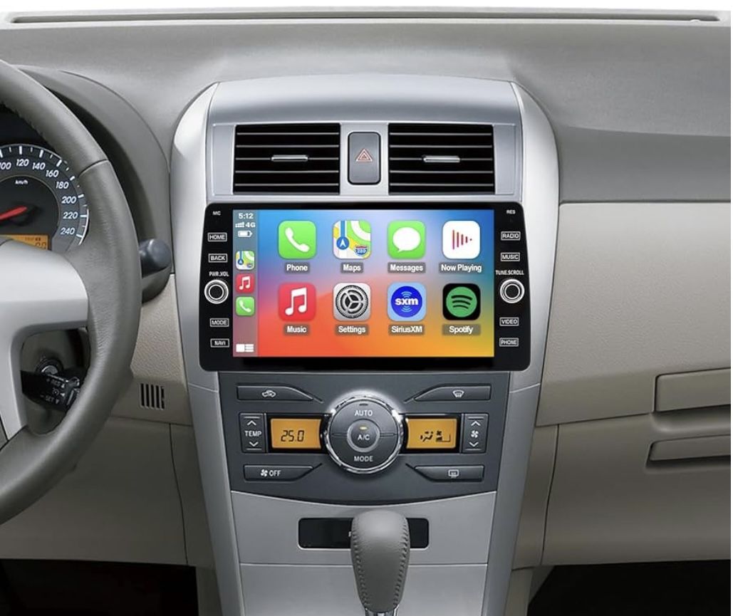 4G LTE QLED Radio for Toyota Corolla 2009-2013 Upgrade,8-Core CPU Touch Screen Stereo