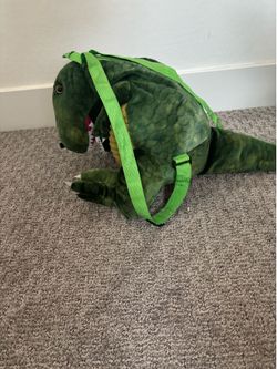 Dinosaur plush backpack