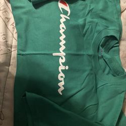 Brand New Original Champion, Short Sleeve T-Shirt, Pretty Green And Color Size Large