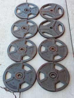 Weider & TSA Standard 1-in Weight Plates Sets 8-10lb $40 For All