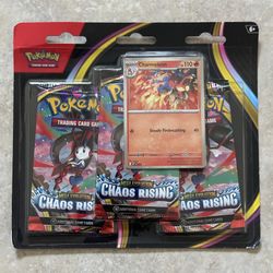 Pokemon Chaos Rising 3 Pack Blister Charmeleon