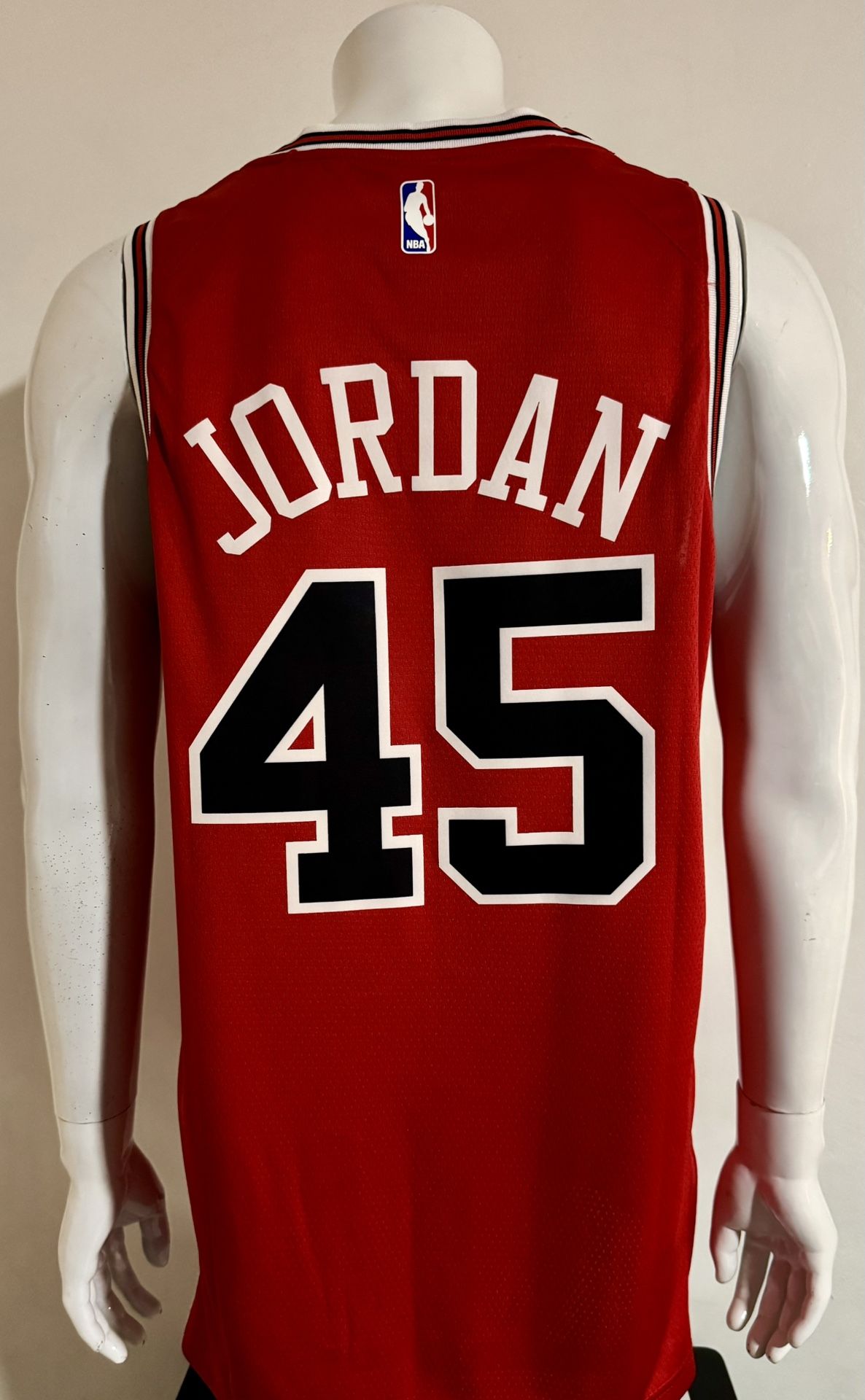 CHICAGO BULLS #45 MICHAEL JORDAN RED SWINGMAN JERSEY