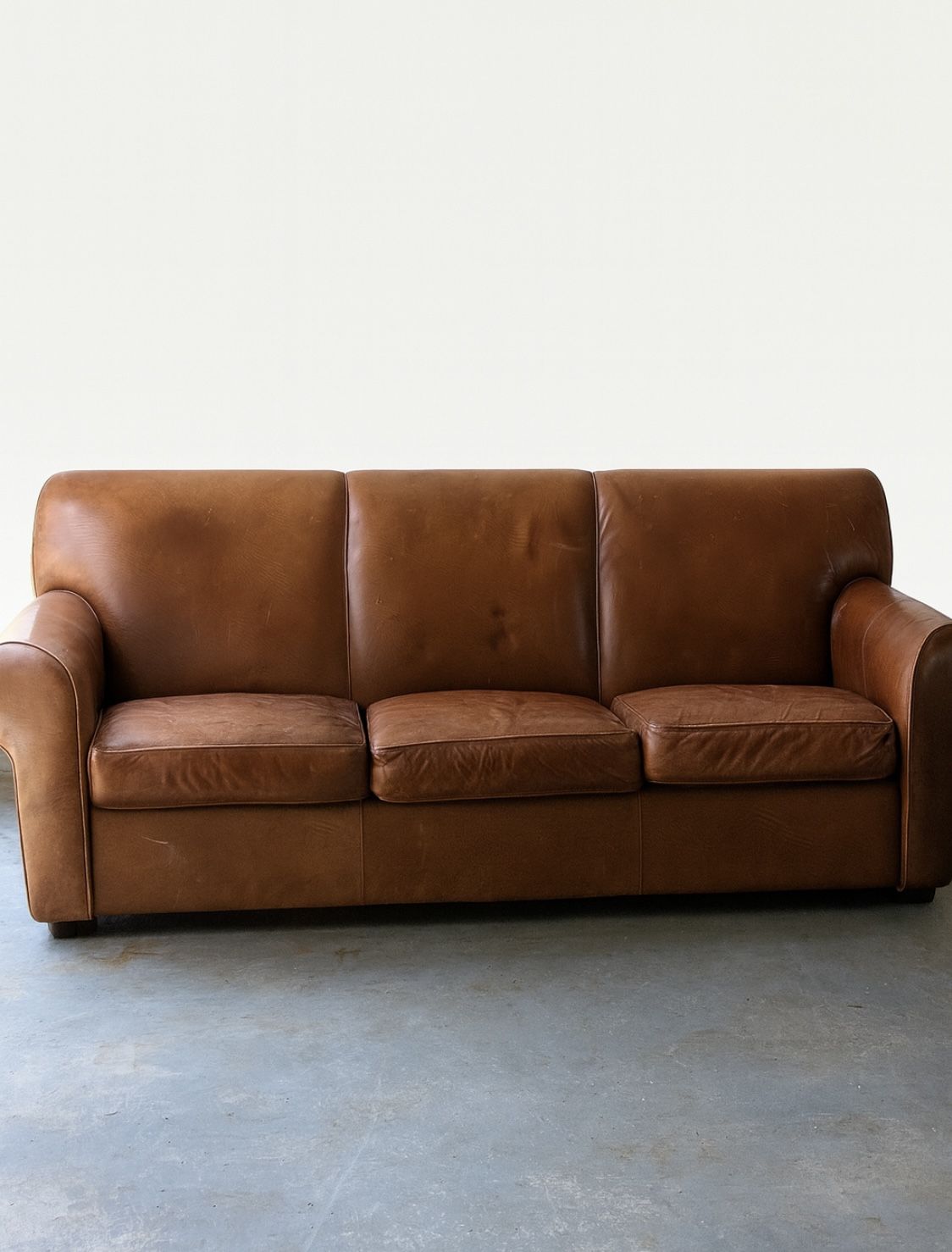 3 Seater Ethan Allen Leather Sofa 
