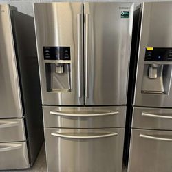33” SAMSUNG REFRIGERATOR WORKING PROPERLY CLEAN TESTING WARRANTY 4 MONTHS DELIVERY 