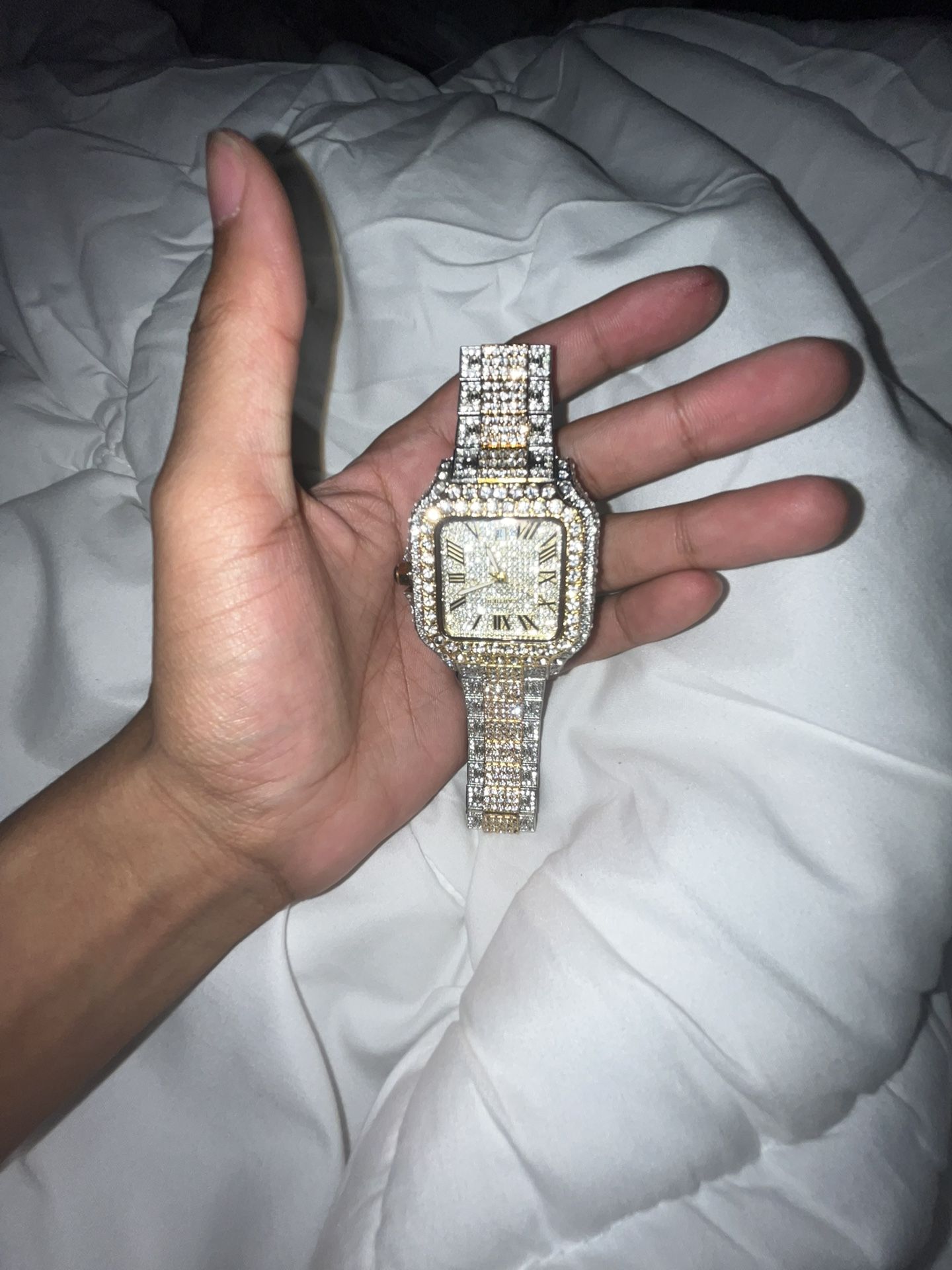 Cartier 2toned Santos Diamond 