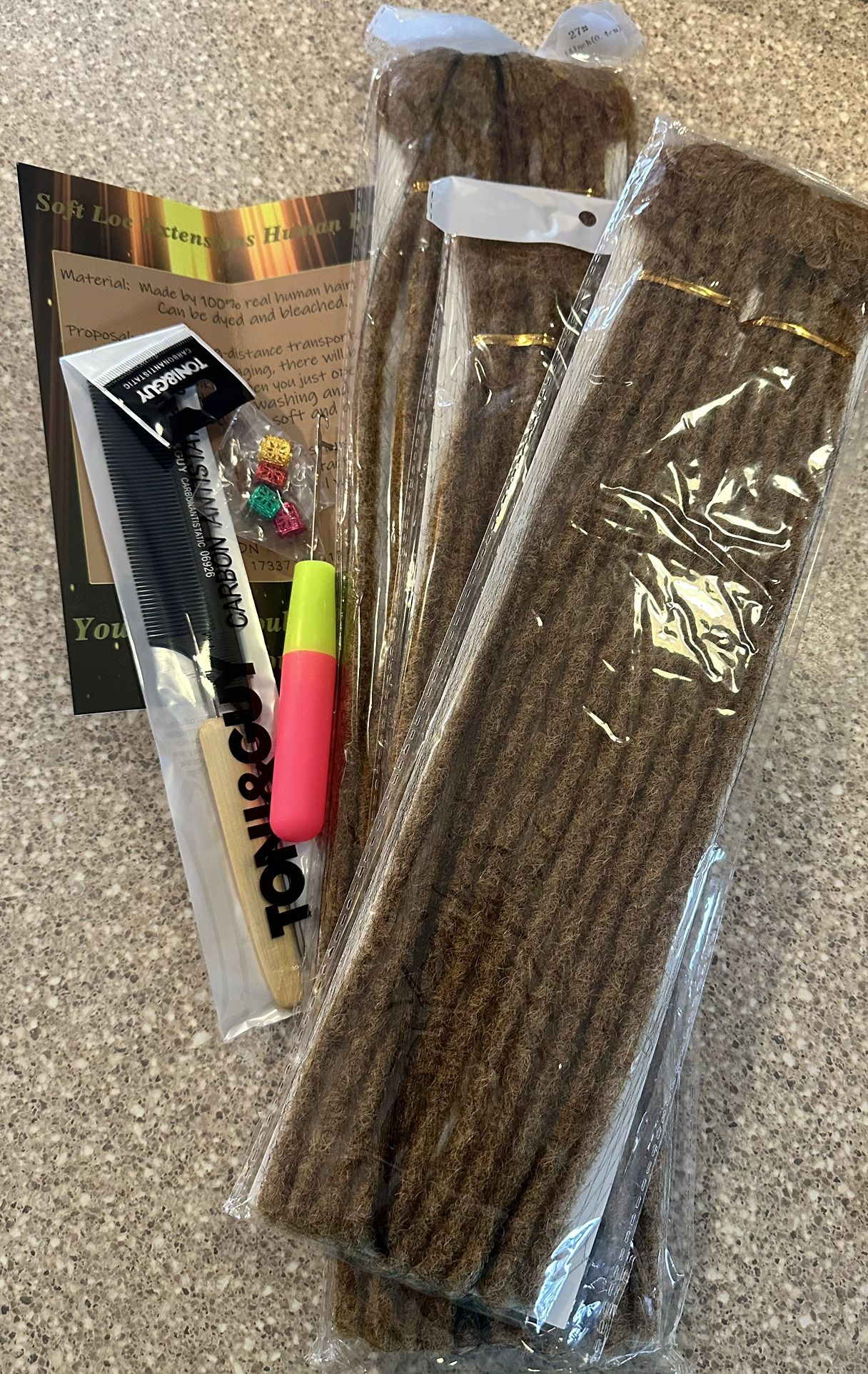 Human Hair Dreadlock Hair extensions