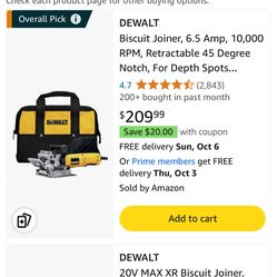 DeWalt Heavy Duty Plate Joiner Kit