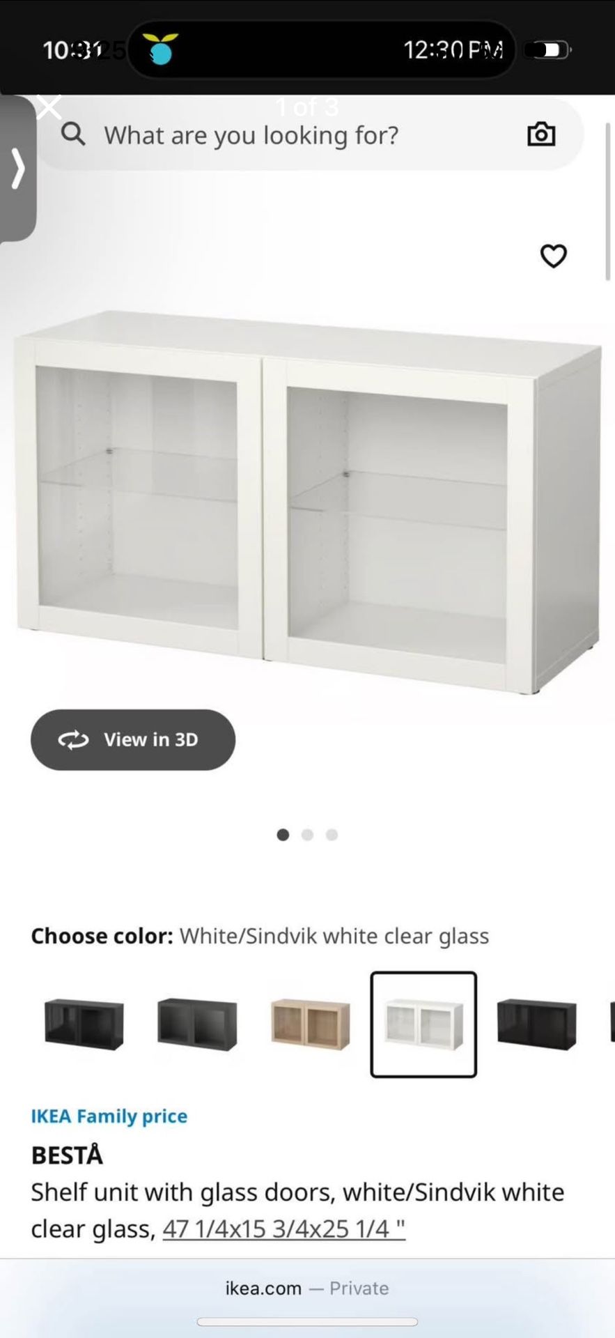 IKEA Besta shelf And 2 Hanging Ledges