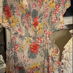 Derek Heart Juniors Plus Size 3X Smocked Cutout Dress like new smoke free