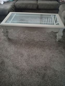 Wood & Glass Coffee Table