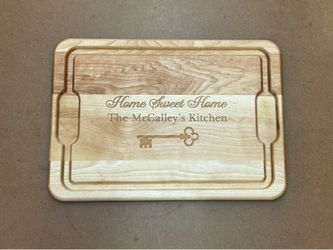WOODEN Home Sweet Home PERSONALIZED Cutting Board 👀 (please read description)