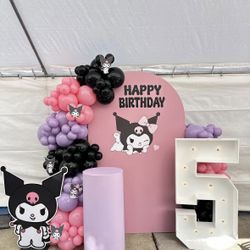 Kuromi Balloon Garland $250