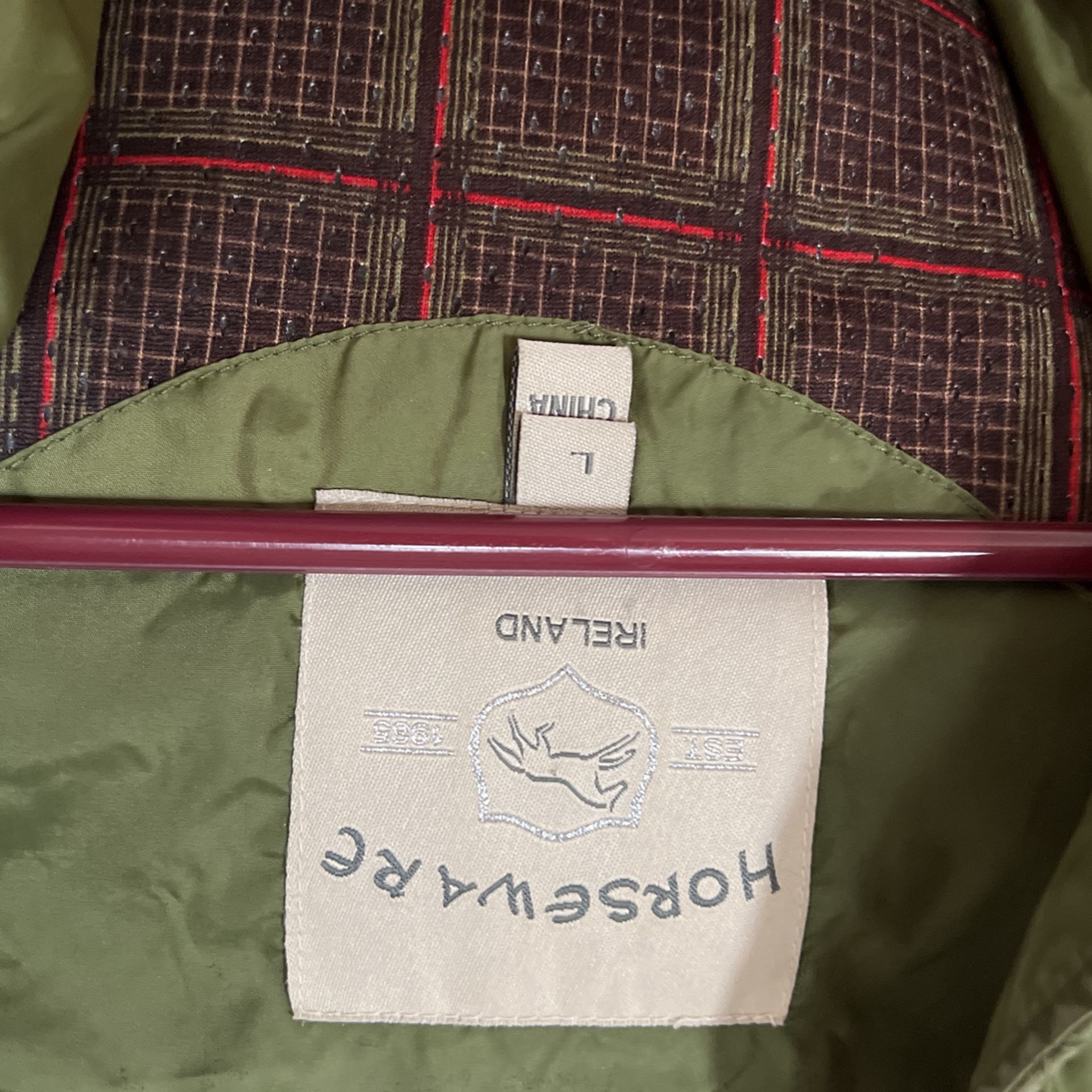 Green Puffer, Light Weight, Made In Ireland: Horseware brand