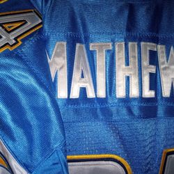 LAC CHARGERS NFL FOOTBALL JERSEY SIZE 2XL STITCHED !!
