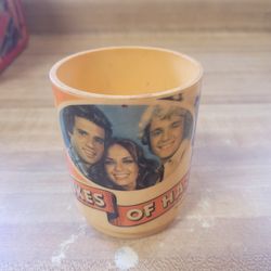 Vintage 1981 Deka The Dukes of Hazard Beige Plastic Cup Mug Warner Brothers