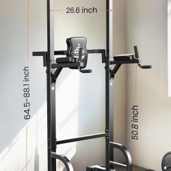 Adjustable Power Tower / Pull-Up & Dip Station – Like New!