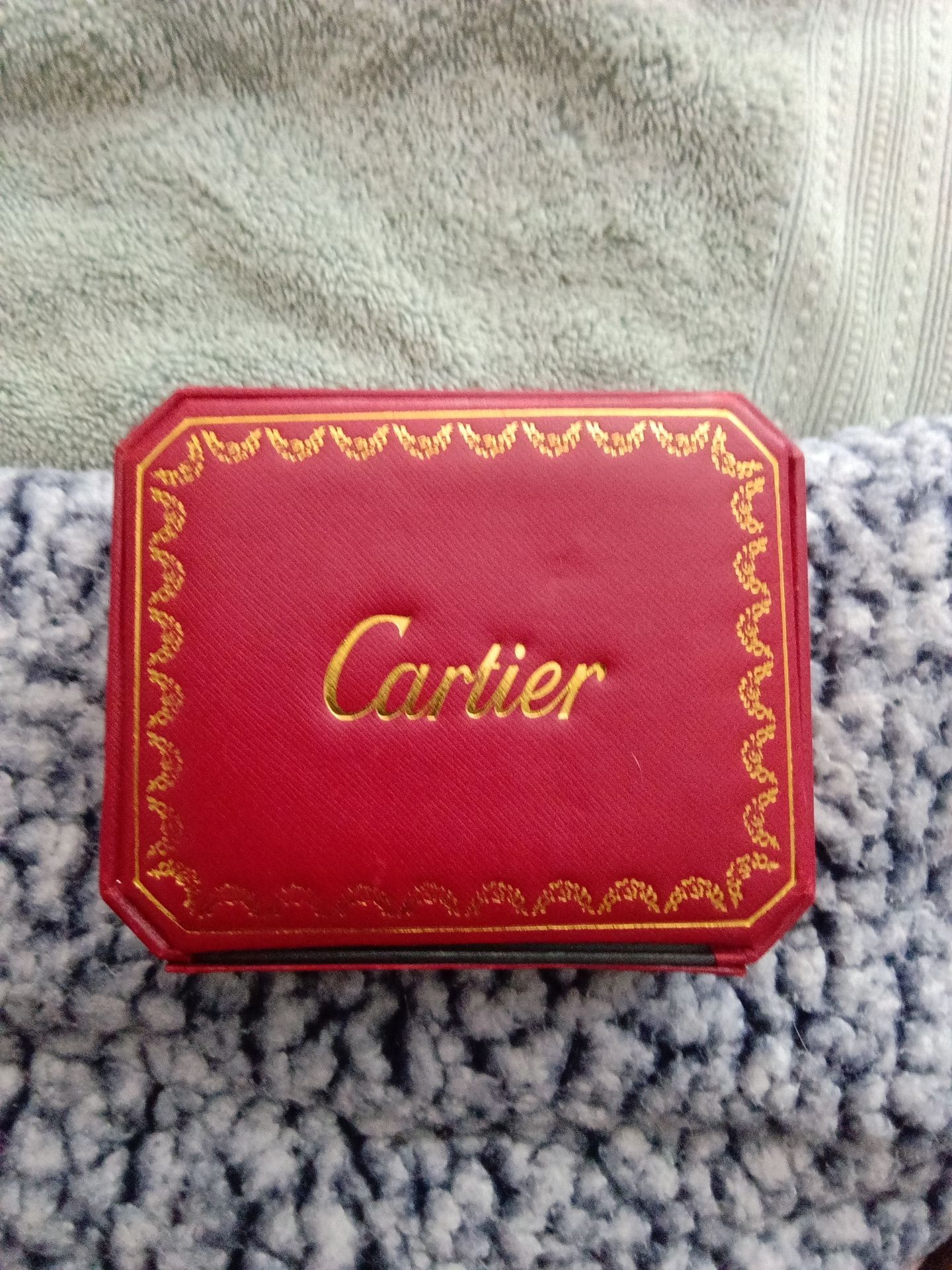 Cartier Red Jewelry LOVE Set , Includes Diamond cut bracelet and gold ...