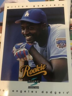 Baseball card Los Angeles Dodgers Wilton Guerrero rookie