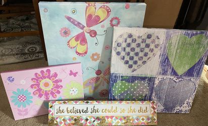 Girls/nursery Wall Decor Bedroom