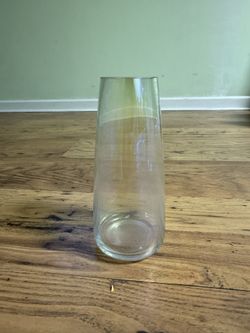 Modern Home Decor Glass Vase for Bouquet 8.7"