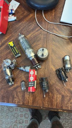 Box of vintage tubes