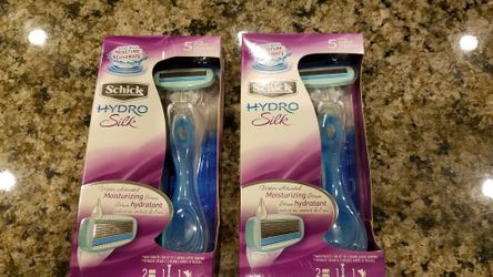 Schick Hydro Silk 5 blades 2 cartridges $6 each