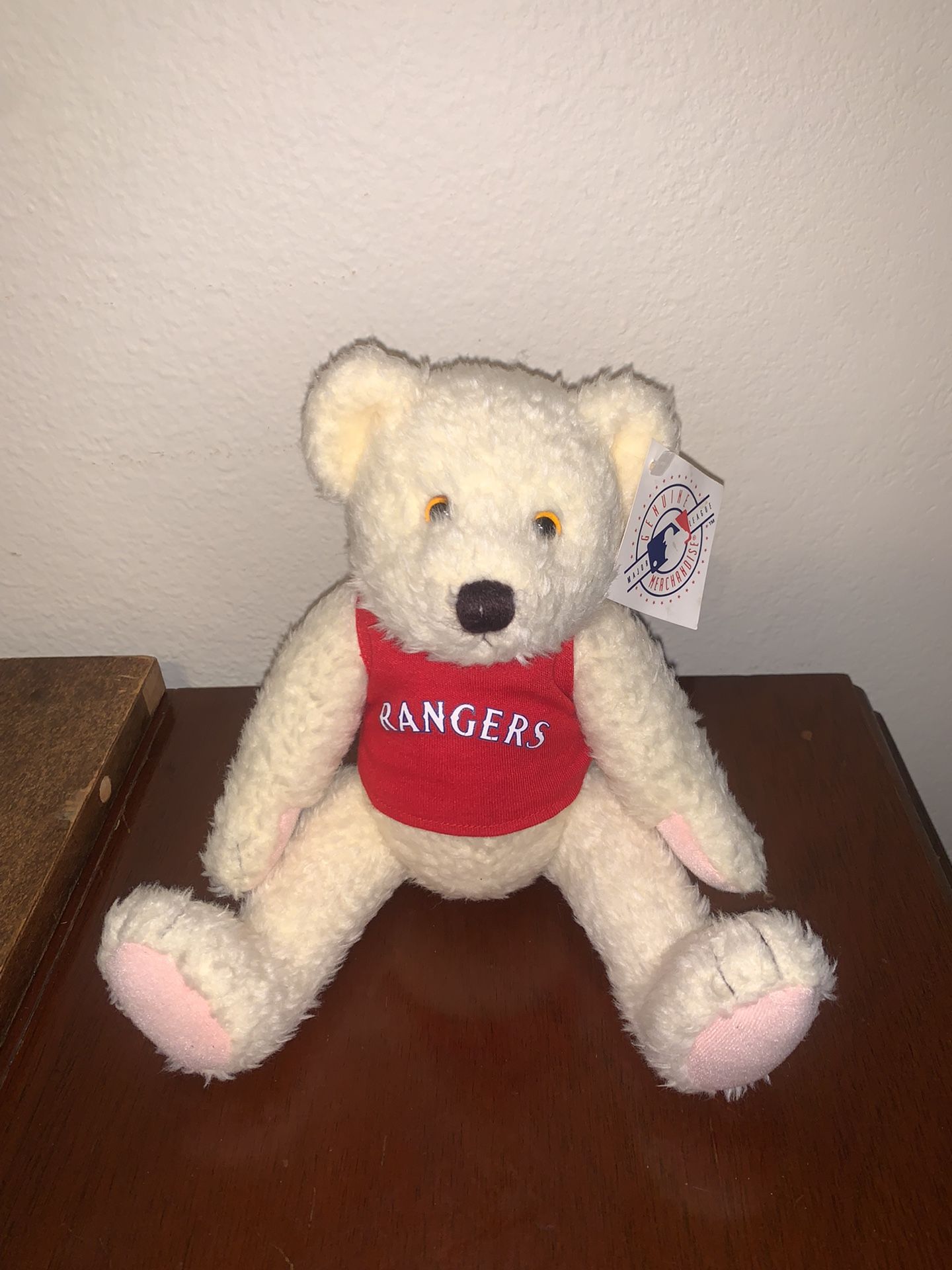 Texas Rangers Steven Smith stuffed animal bear