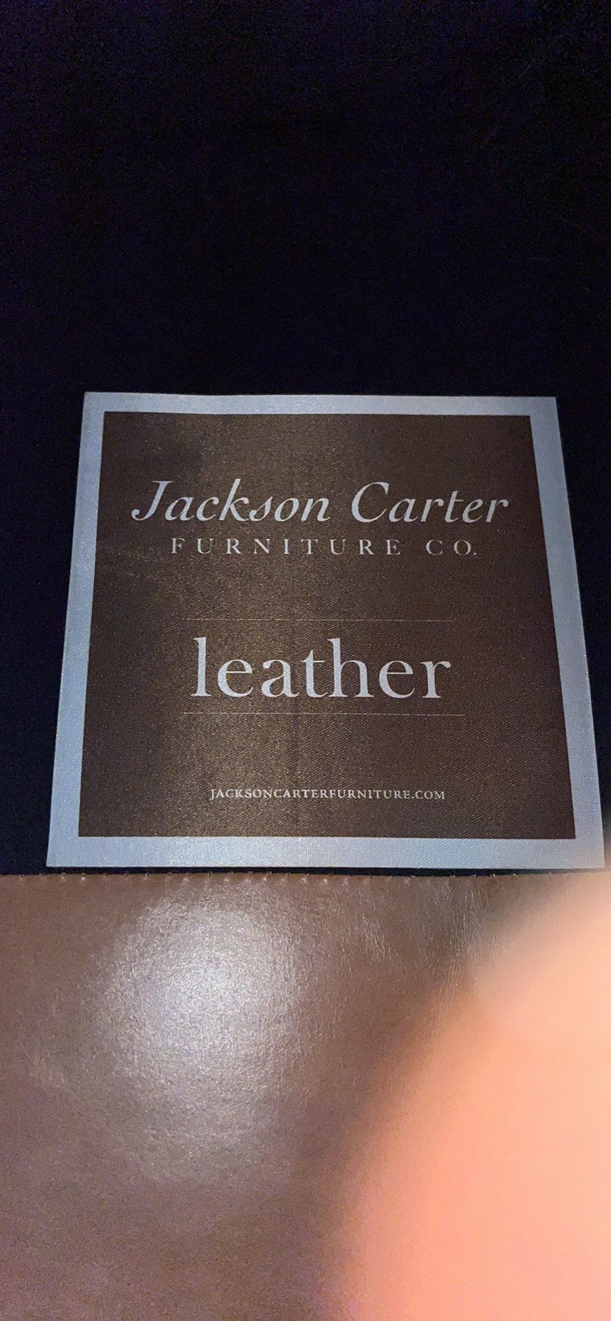 Jackson Carter  leather couch and chair set