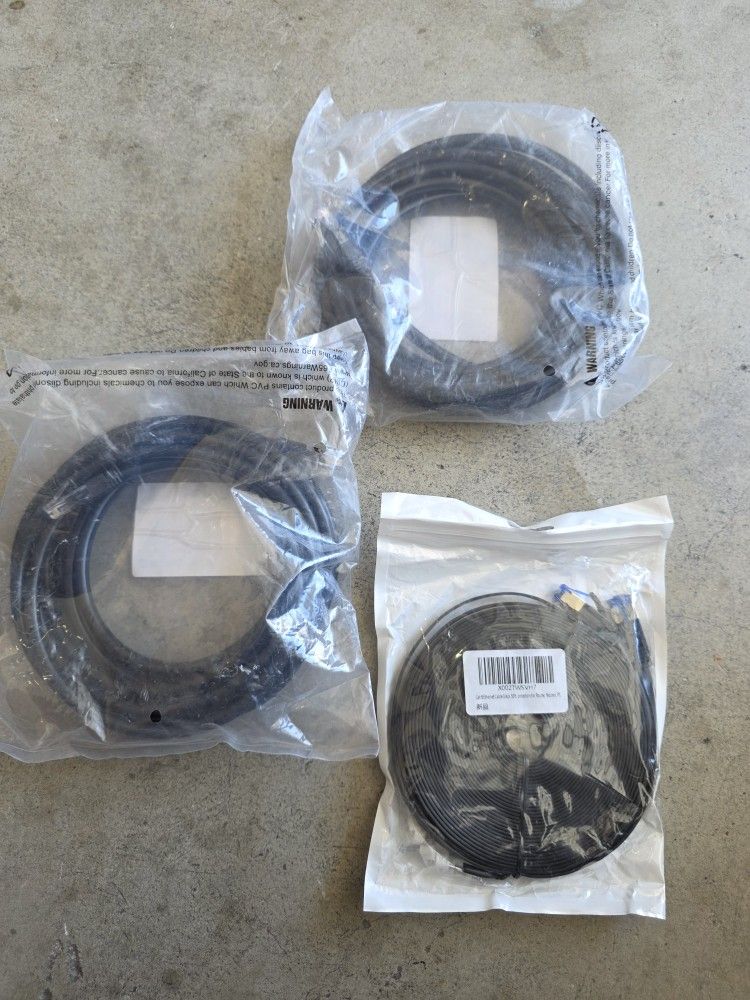 $5 Each Ethernet Cables Cat 5 6 7 15 Feet Each