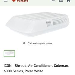 Coleman Polar White Ac Shroud RV 